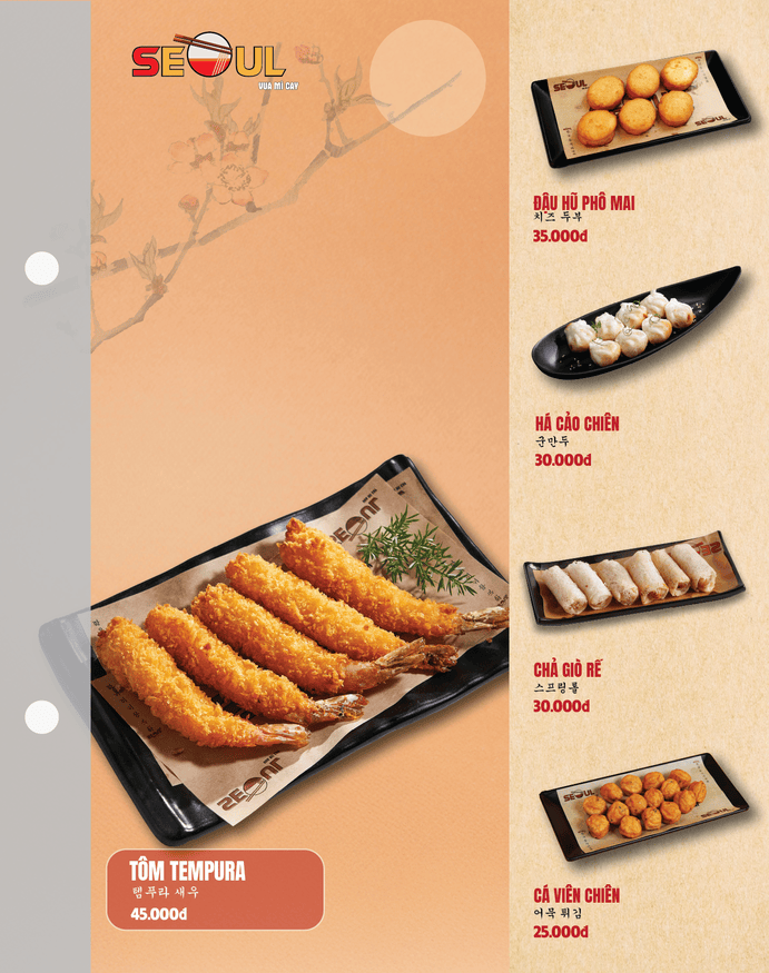 Menu SEOUL Lê Văn Quới trang 14