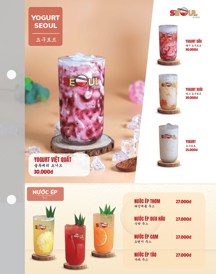Menu SEOUL Lê Văn Quới trang 16