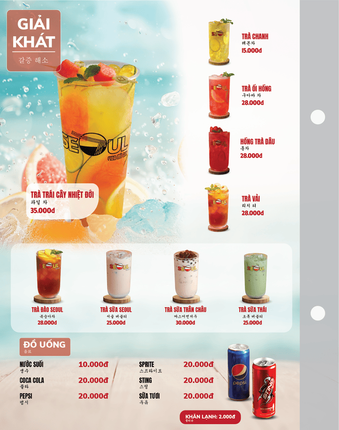 Menu SEOUL Mỹ Tho 2 trang 15