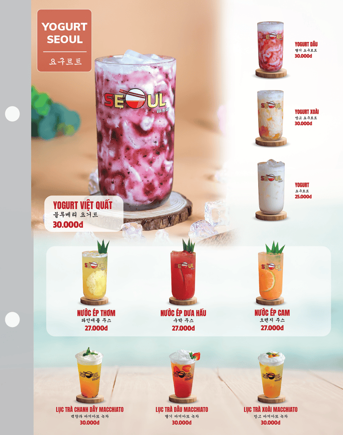 Menu SEOUL Mỹ Tho 2 trang 16