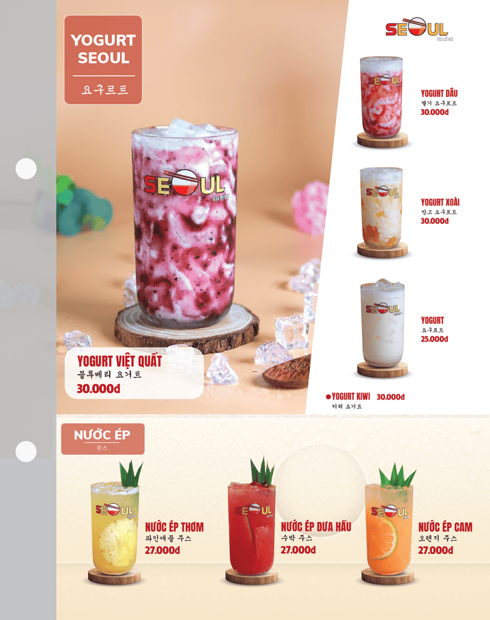 Menu SEOUL Nguyễn Văn Luông trang 16