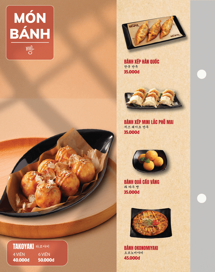 Menu SEOUL Tân Phước Khánh trang 7