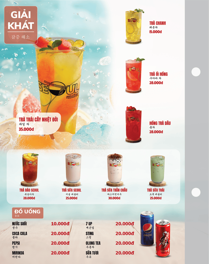 Menu SEOUL Tân Phước Khánh trang 15