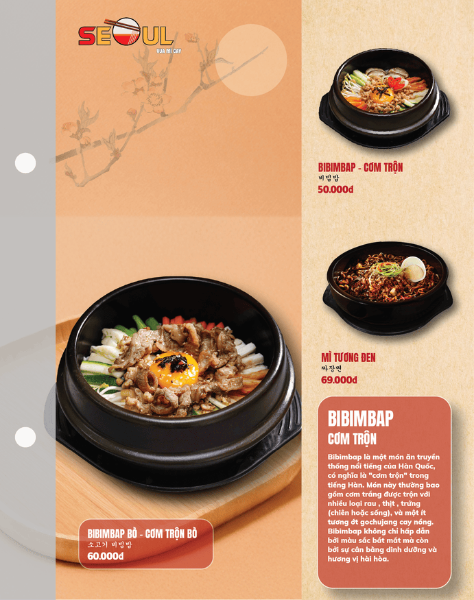 Menu SEOUL Vĩnh Lộc B trang 10
