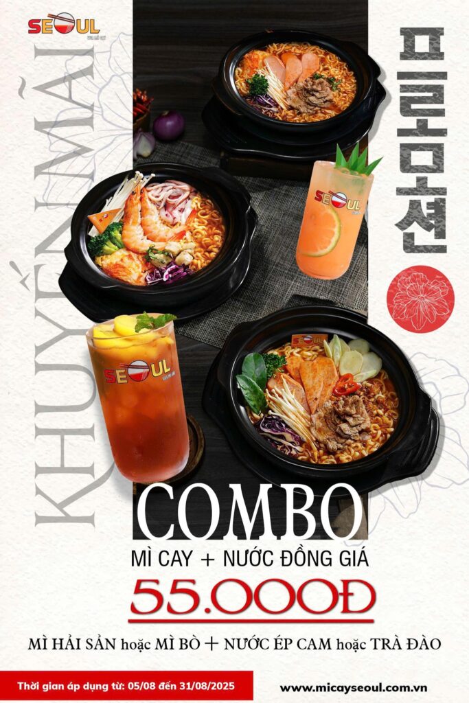 Đừng bỏ qua – combo tháng 08 bao đã!!! – SEOUL BÌNH MINH