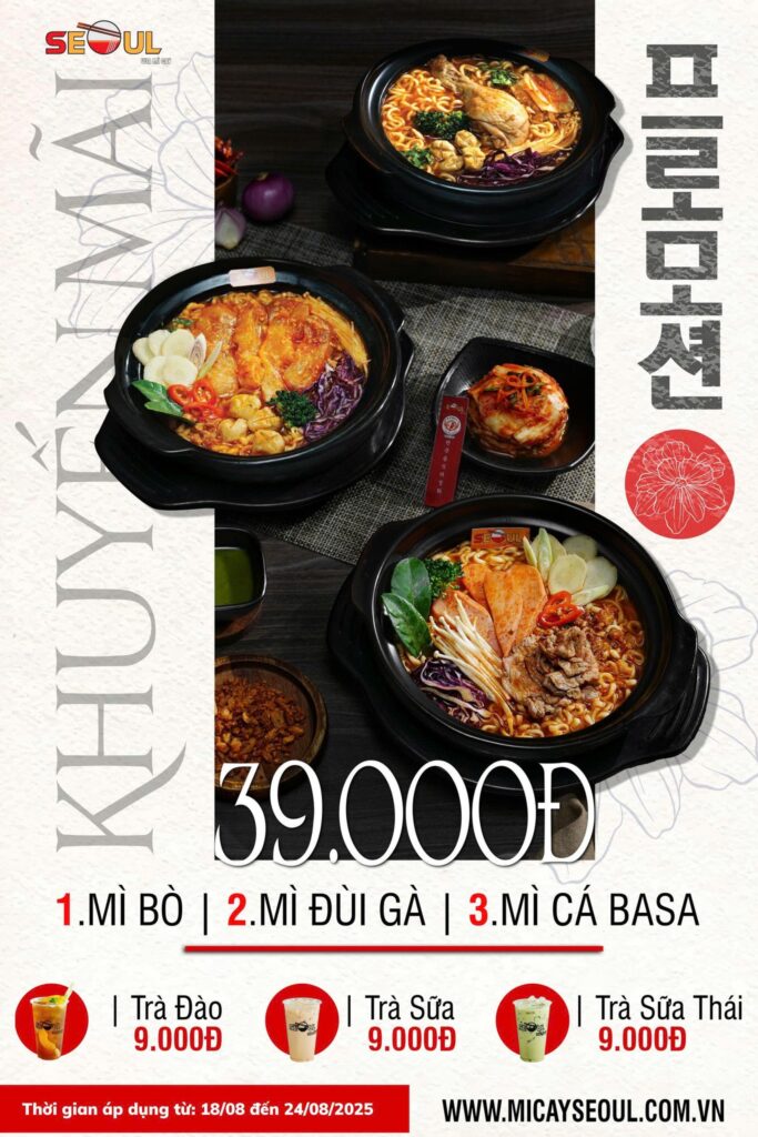 Năm học mới sang – ưu đãi ngập tràn – SEOUL ĐẠI LỘC