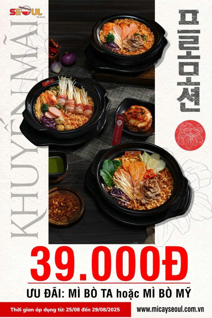Năm học mới chill – đón deal cực yêu! – SEOUL HẬU NGHĨA
