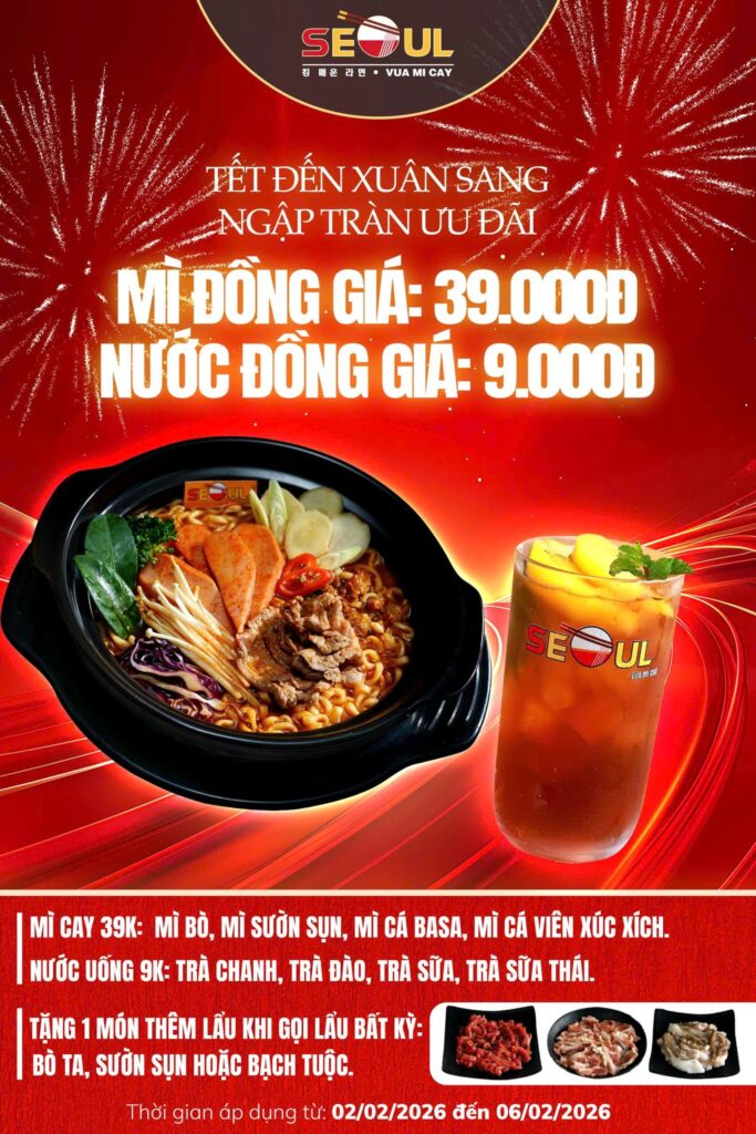 Tết đến xuân sang – ngập tràn ưu đãi! – SEOUL HỒNG NGỰ