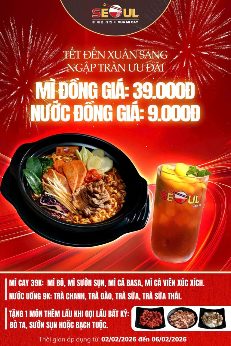 Tết đến xuân sang – ngập tràn ưu đãi! – SEOUL HỒNG NGỰ