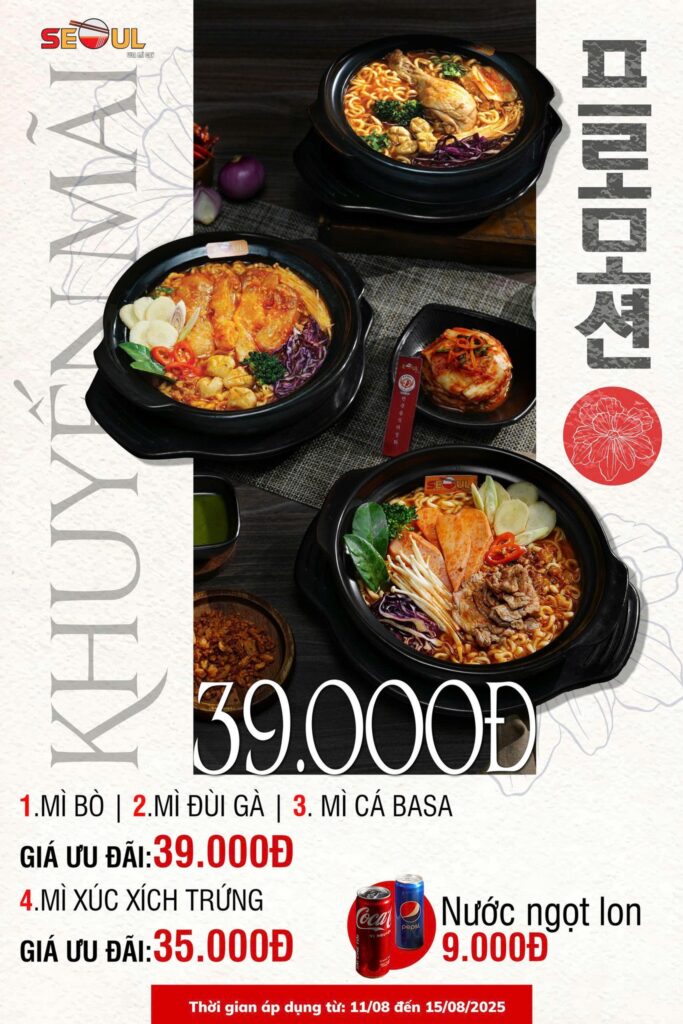 Tháng 08 no say – ăn cay uống đã! – SEOUL Krông Pắk