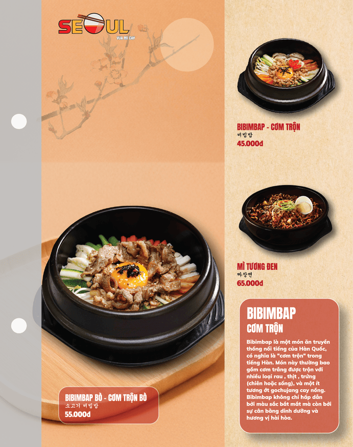 Menu SEOUL Núi Thành trang 10