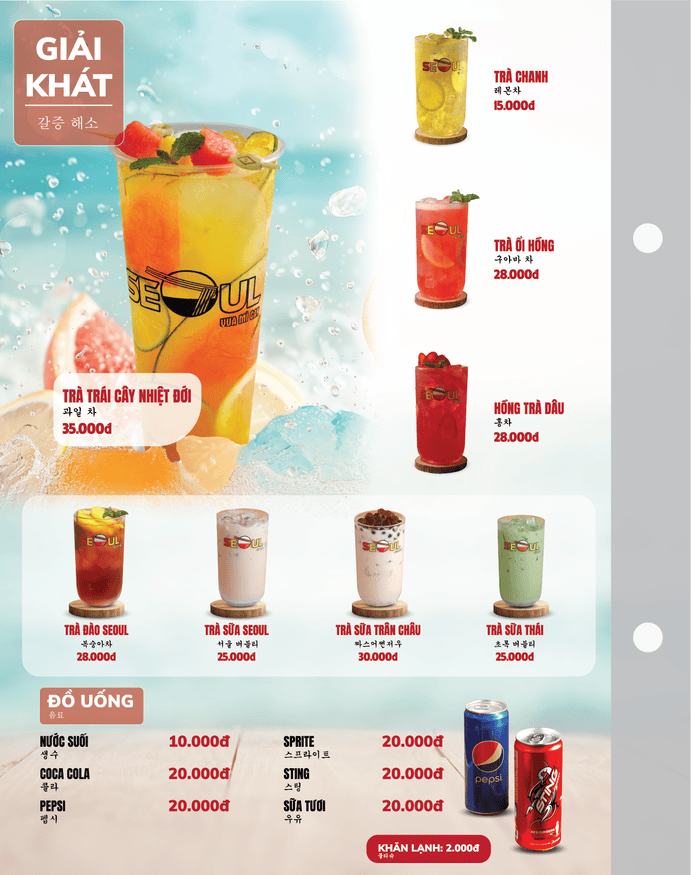 Menu SEOUL Linh Đàm trang 15