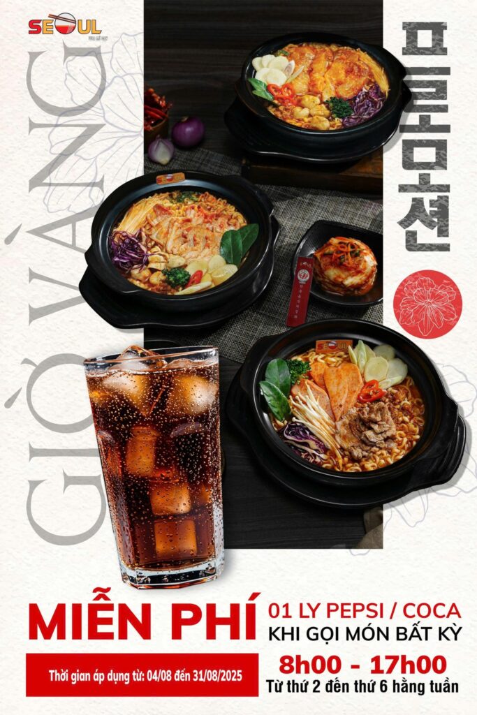 Giờ vàng thưởng cay – deal nước mê say – SEOUL NGUYỄN VĂN LUÔNG