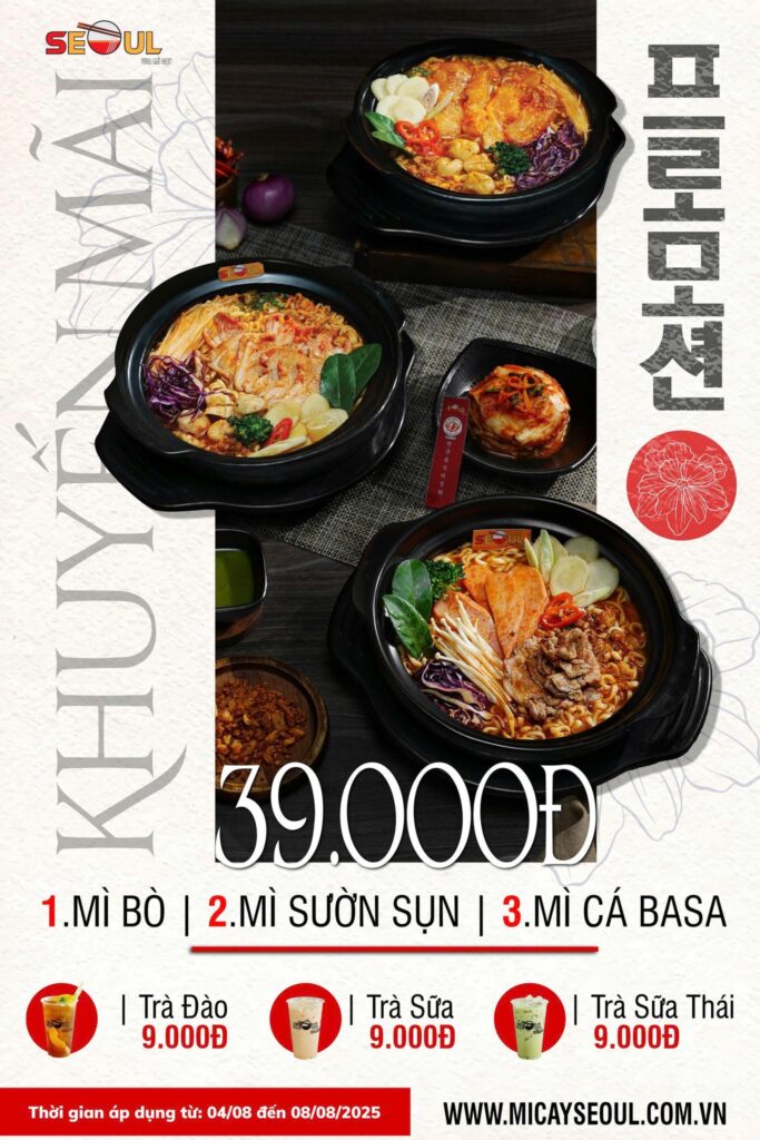 Tháng mới rộn ràng – deal hot sẵn sàng – SEOUL TÂN KIÊN