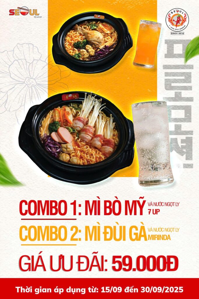 Deal ngon bất ngờ – đừng bỏ lỡ!!! – SEOUL LONG XUYÊN
