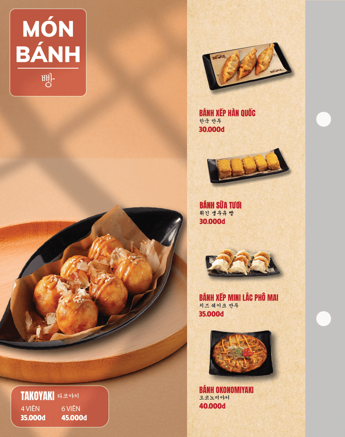 Menu SEOUL Giá Rai trang 7