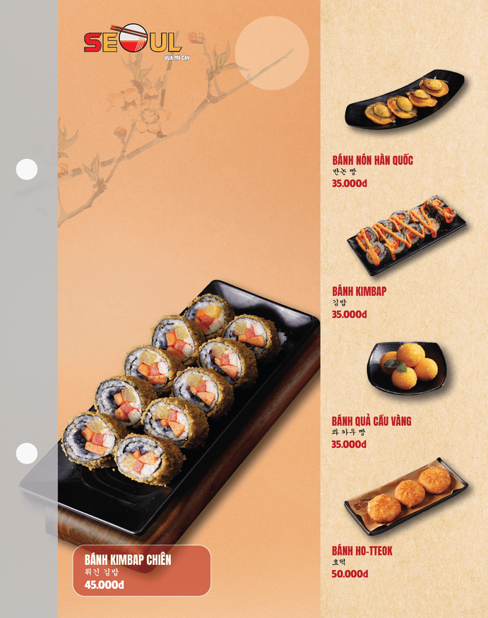 Menu SEOUL Giá Rai trang 8