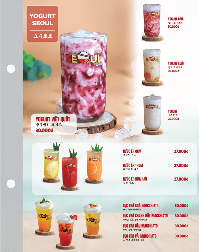 Menu SEOUL Lái Thiêu trang 16