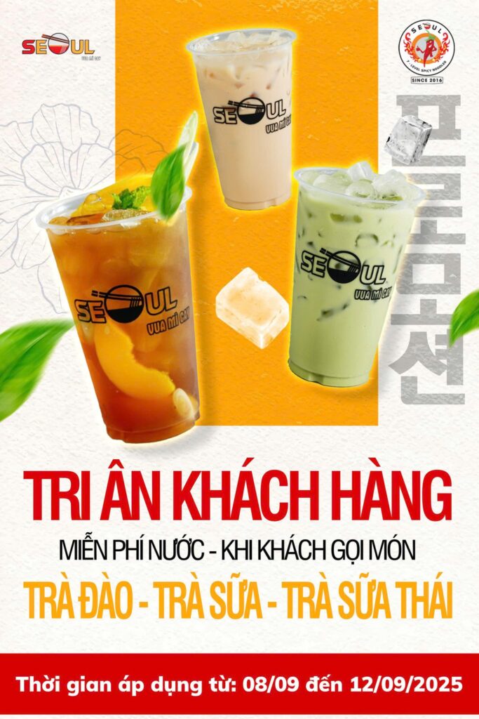 Tri ân mê say – ưu đãi liền tay! – SEOUL PHÚ BÀI
