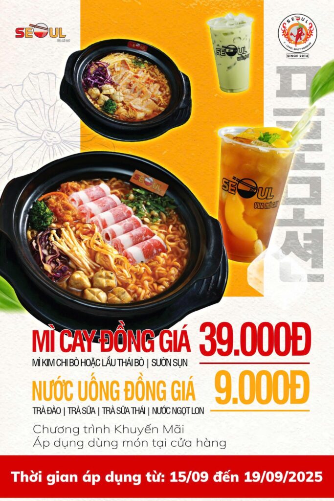 Giữa tháng lên mood – ưu đãi cực good! – SEOUL TÂN CHÂU