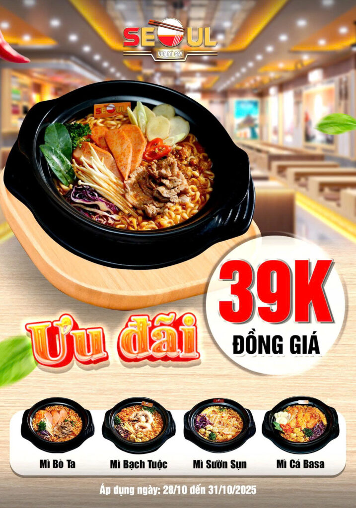 Cuối tháng lên mood – deal ngon cực good! – SEOUL ÂU CƠ