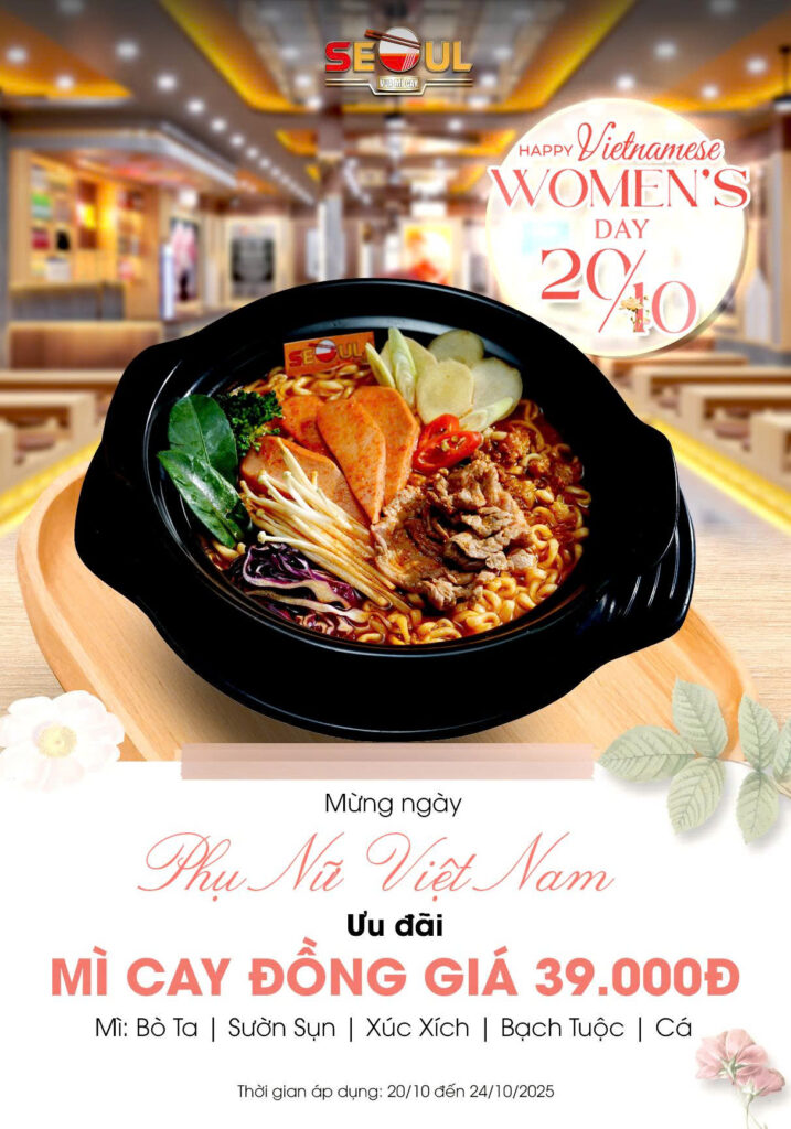 Ngày của nàng – ngập tràn quà tặng! – SEOUL BẮC SƠN