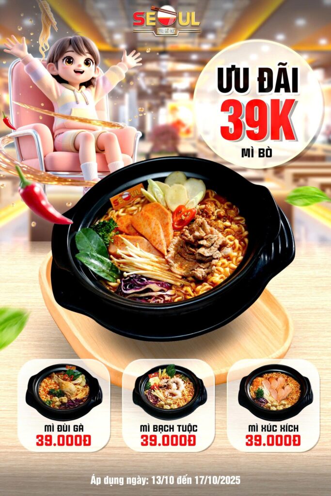Ưu đãi cực cháy – đến ngay kẻo lỡ! – SEOUL BÌNH TÂN