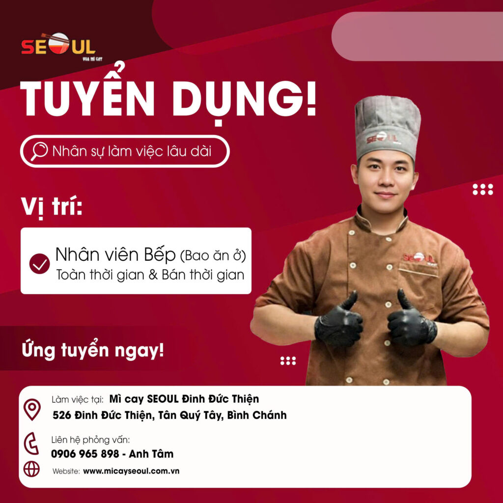 SEOUL ĐINH ĐỨC THIỆN TUYỂN DỤNG