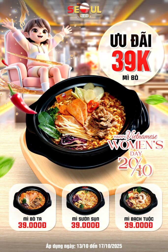 Tháng của nàng – rộn ràng quà tặng – SEOUL HẬU NGHĨA