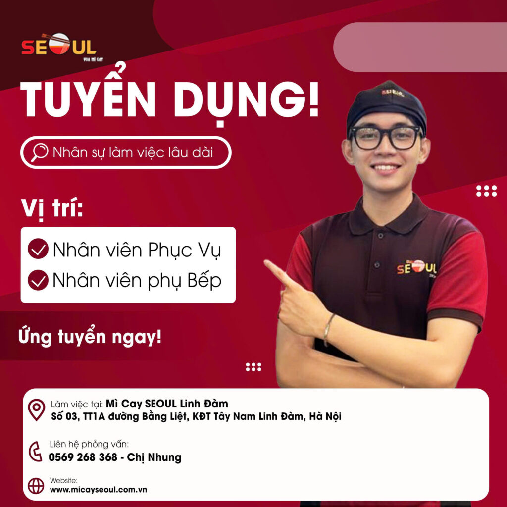 SEOUL LINH ĐÀM TUYỂN DỤNG