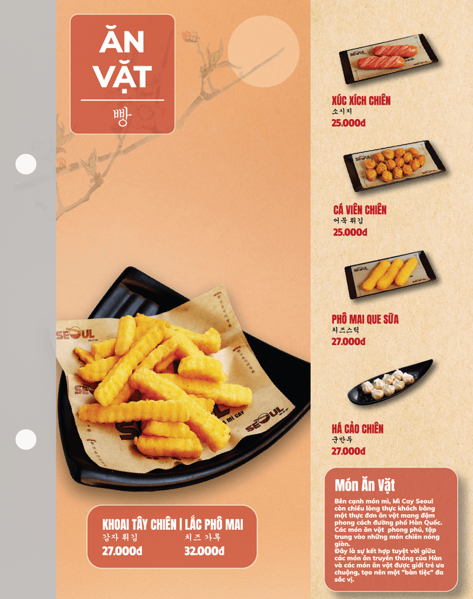 Menu SEOUL Cam Ranh trang 8