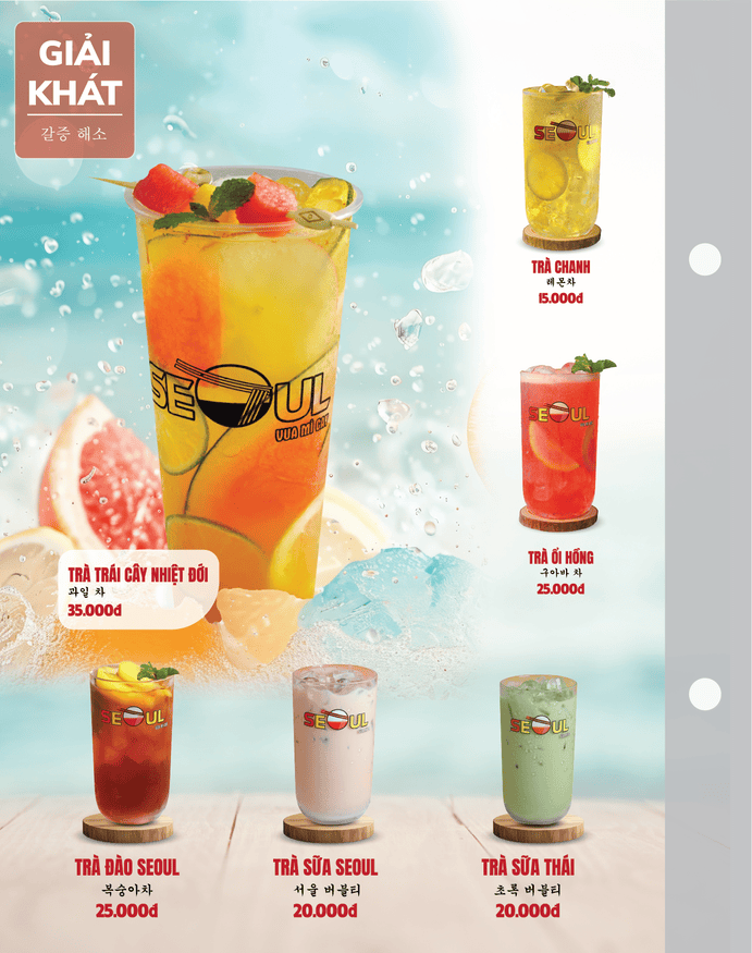 Menu SEOUL Cam Ranh trang 13