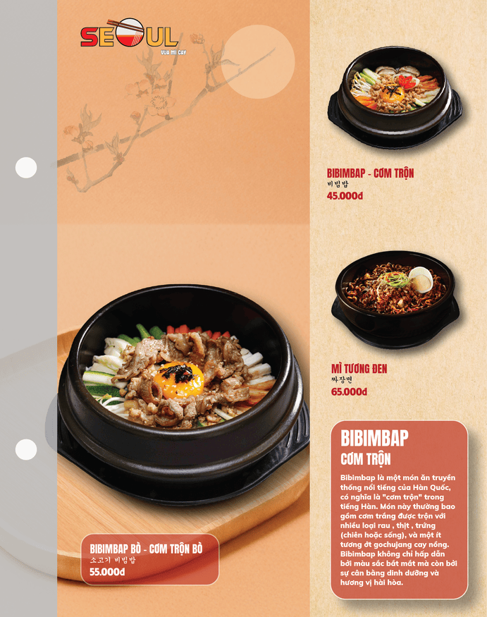 Menu SEOUL Bình Minh trang 10