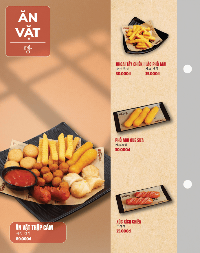 Menu SEOUL Tân Quy trang 13