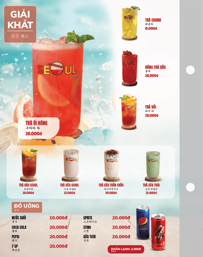 Menu SEOUL Tân Quy trang 15