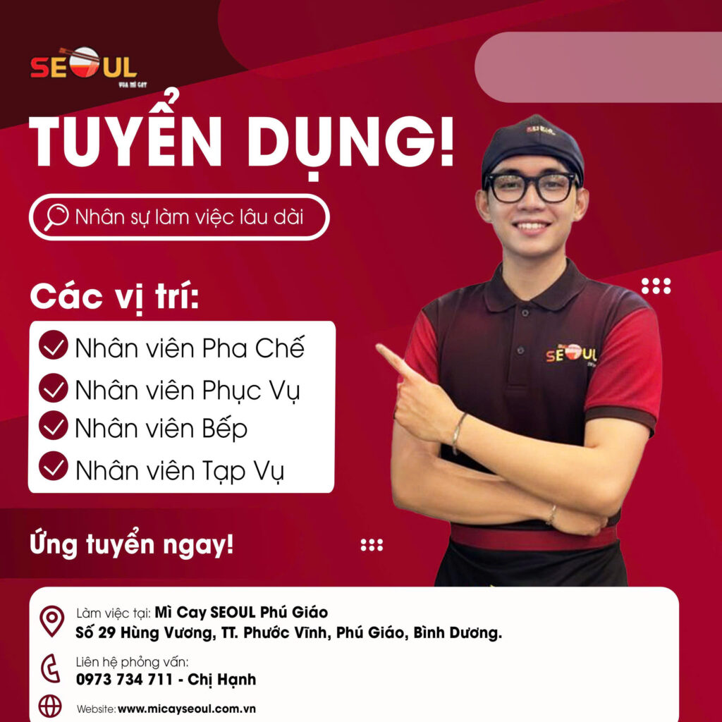 SEOUL PHÚ GIÁO TUYỂN DỤNG