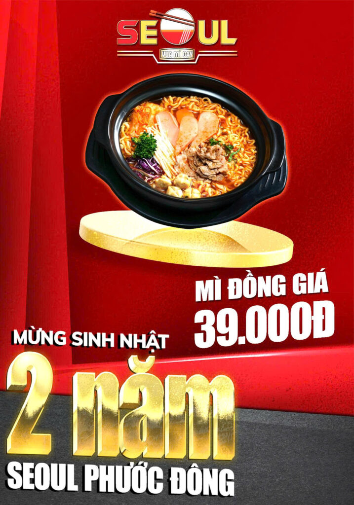 Mừng tuổi mới sang – ưu đãi rộn ràng – SEOUL PHƯỚC ĐÔNG