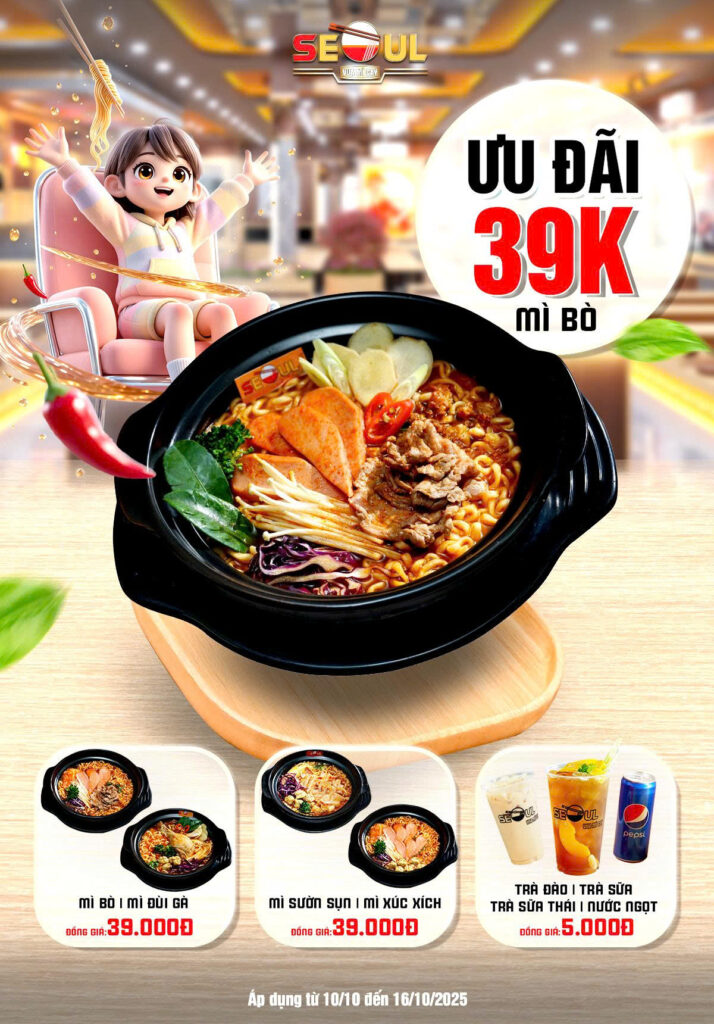 Ưu đãi chất – bật mood cả ngày! – SEOUL PHƯỚC LONG