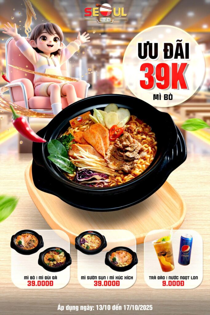 Vui cùng hội bạn – nhận ngàn ưu đãi! – SEOUL QUY NHƠN