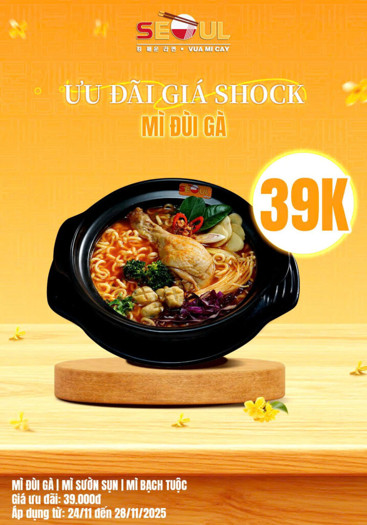 Black Friday – deal xịn đến đây!- SEOUL TRÀ VINH