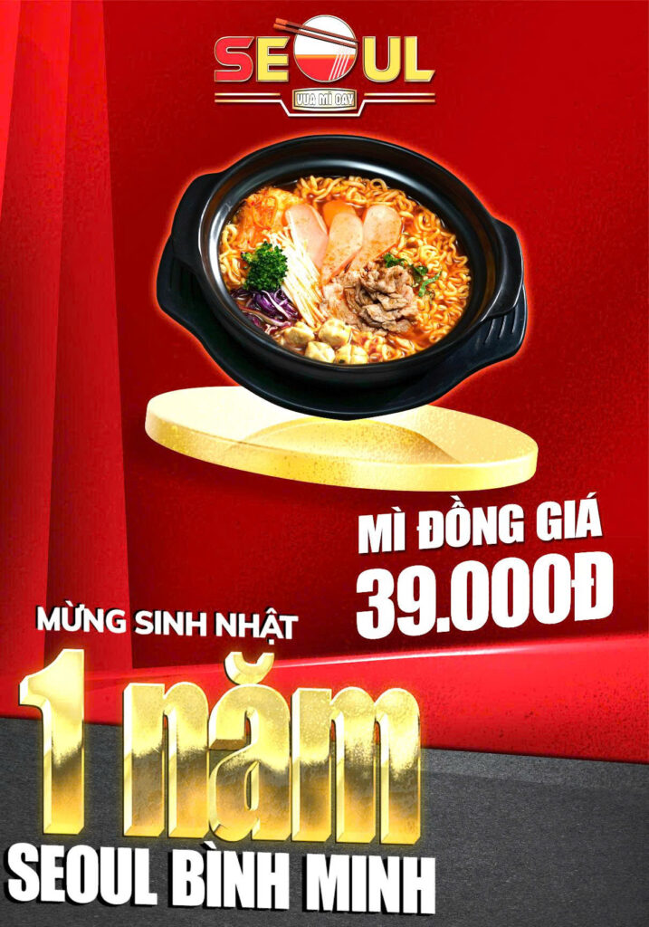 Sinh nhật rộn ràng – deal vàng chờ bạn! – SEOUL BÌNH MINH