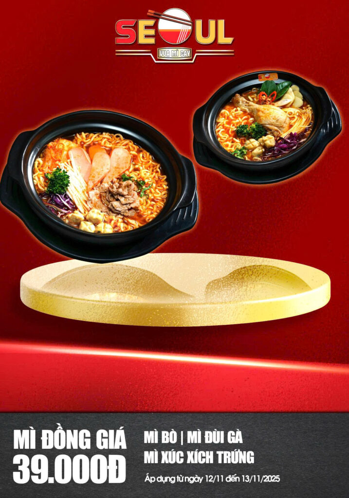 Ưu đãi tưng bừng – mừng sinh nhật 01 tuổi SEOUL ĐỒNG HỚI