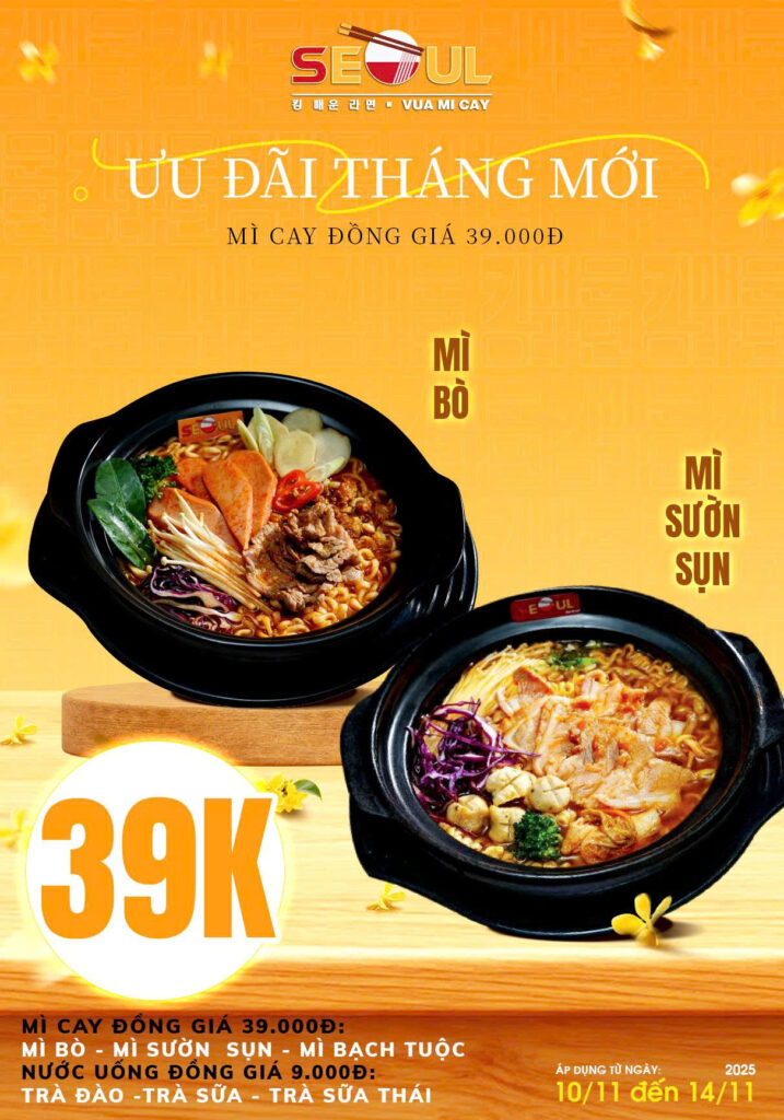 Deal xịn ghé qua – đến SEOUL liền nha! – SEOUL ĐỨC TRỌNG
