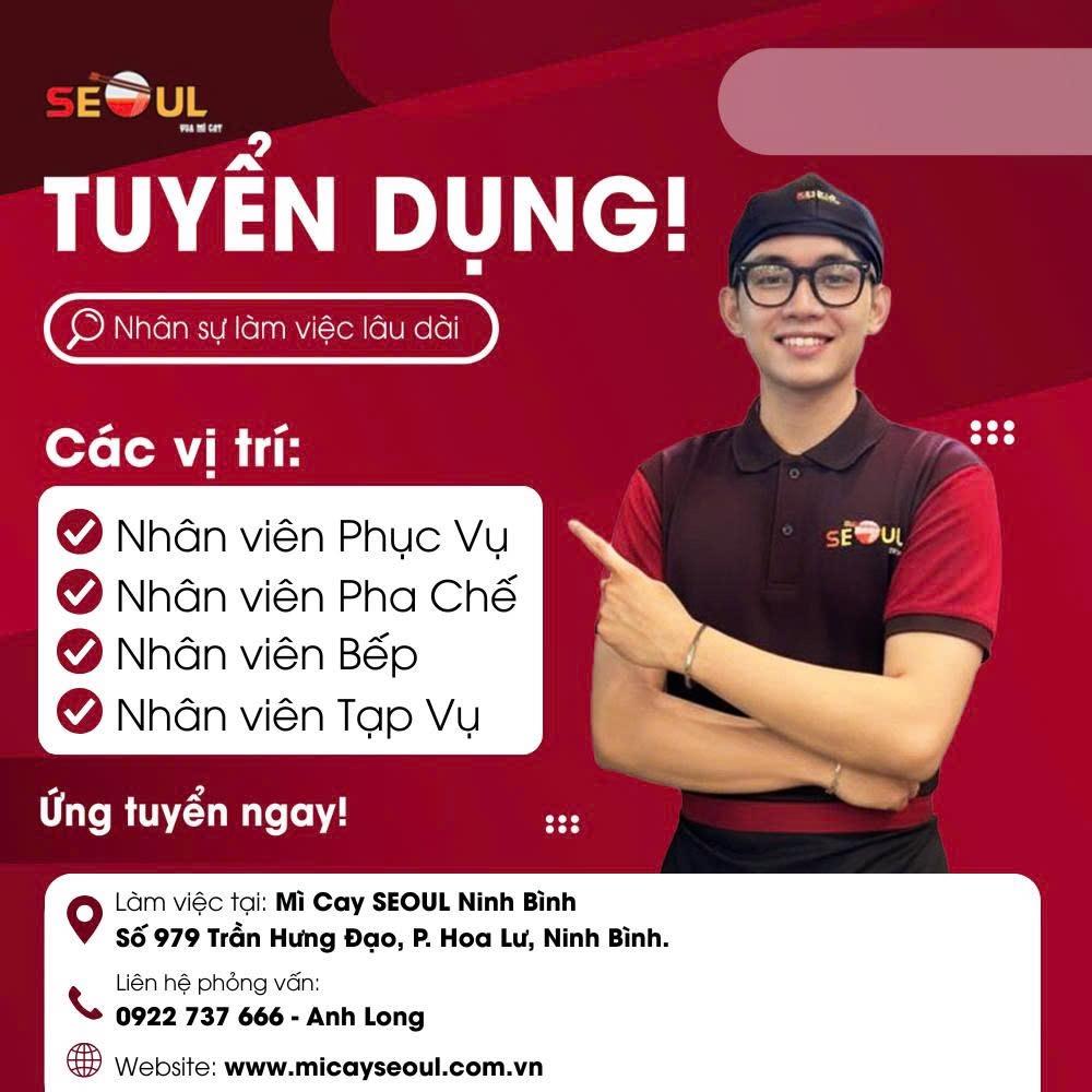 SEOUL NINH BÌNH TUYỂN DỤNG