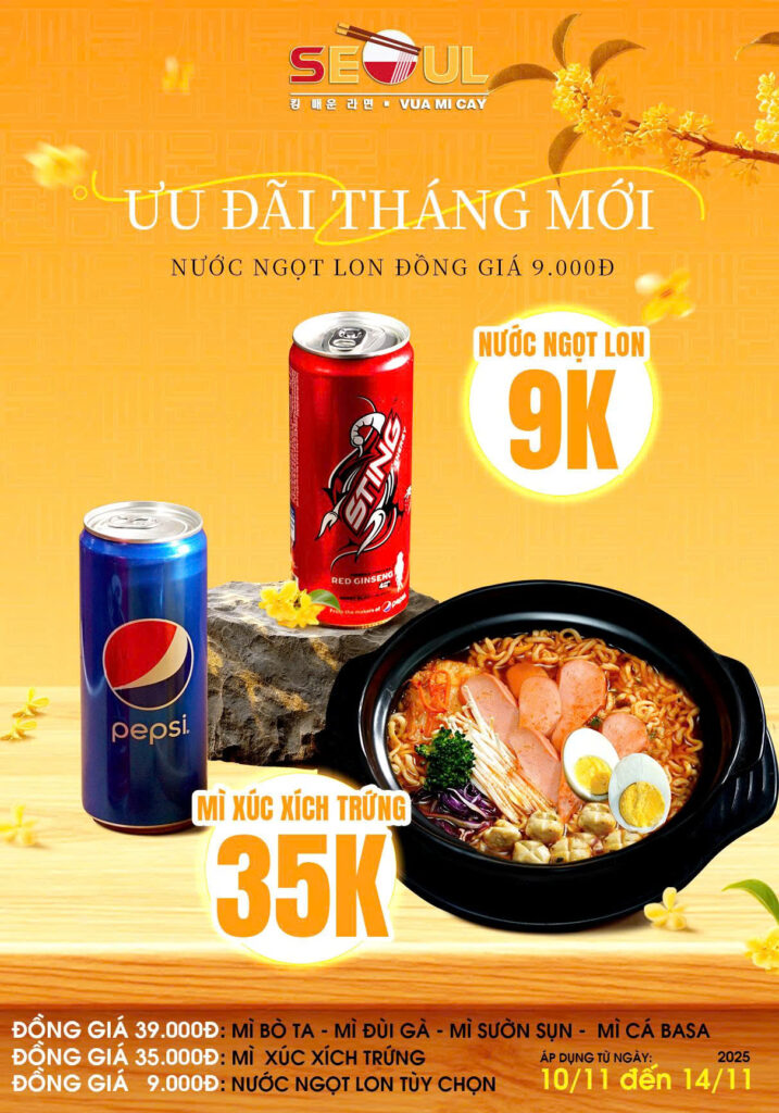 Tin sốt dẻo: ưu đãi xịn cập bến khách yêu! – SEOUL Krông Pắk