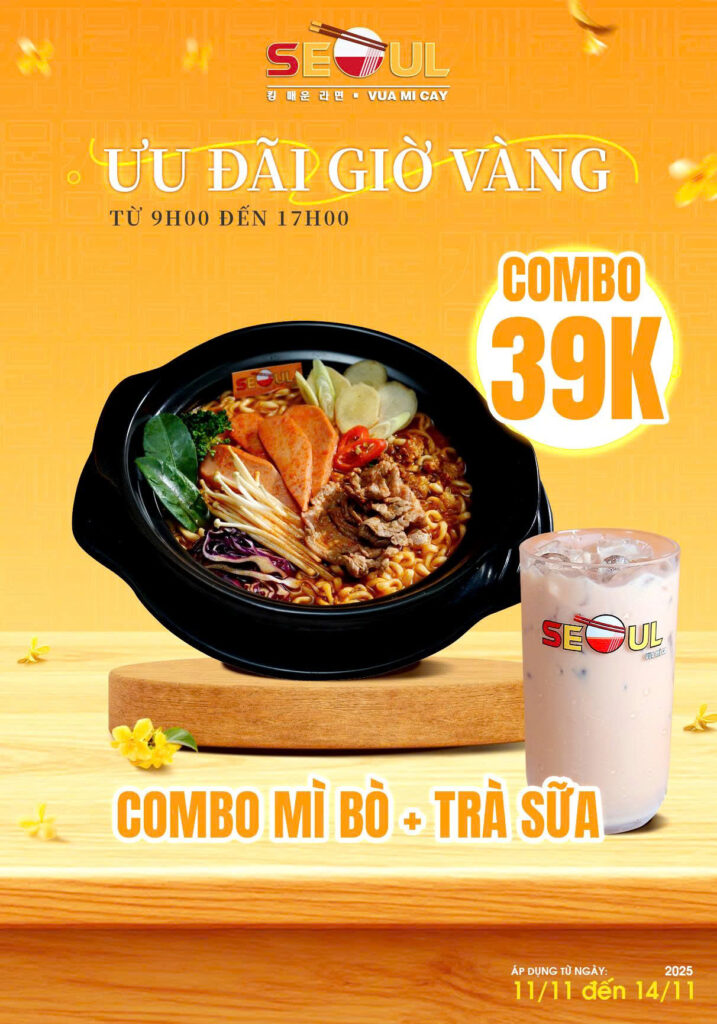 Thưởng vị đậm đà – ưu đãi nửa giá! – SEOUL LINH ĐÀM
