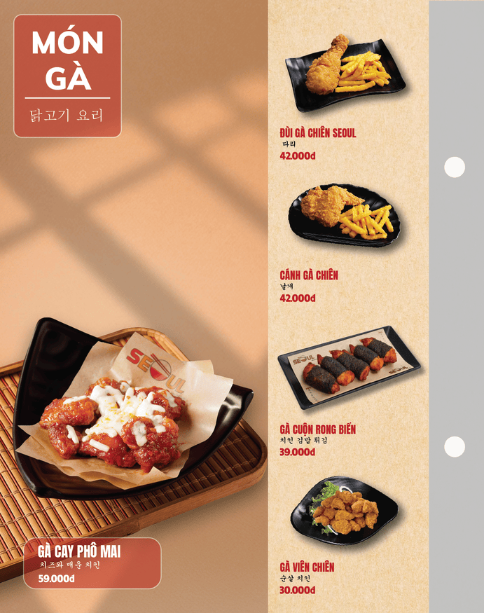 Menu SEOUL Đồng Phú trang 11