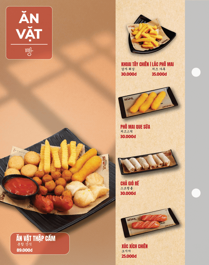Menu SEOUL Đồng Phú trang 13
