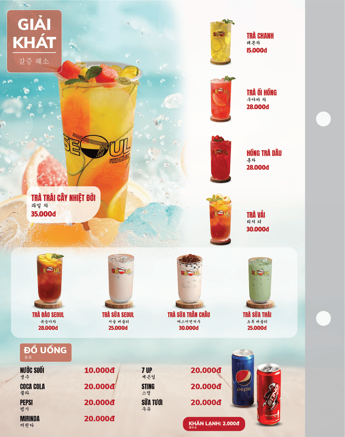 Menu SEOUL Đồng Phú trang 15