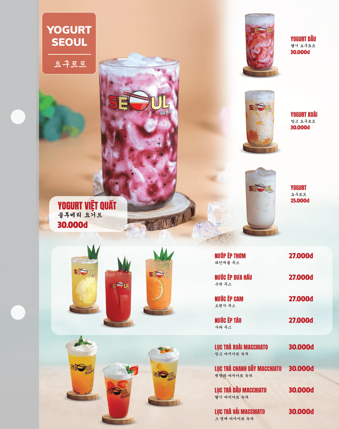 Menu SEOUL Đồng Phú trang 16